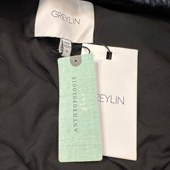 NWT Greylin Anthropologie Plus Size 2X Plaid Button Up Shirt Jacket Oversized‎ - Picture 5 of 12